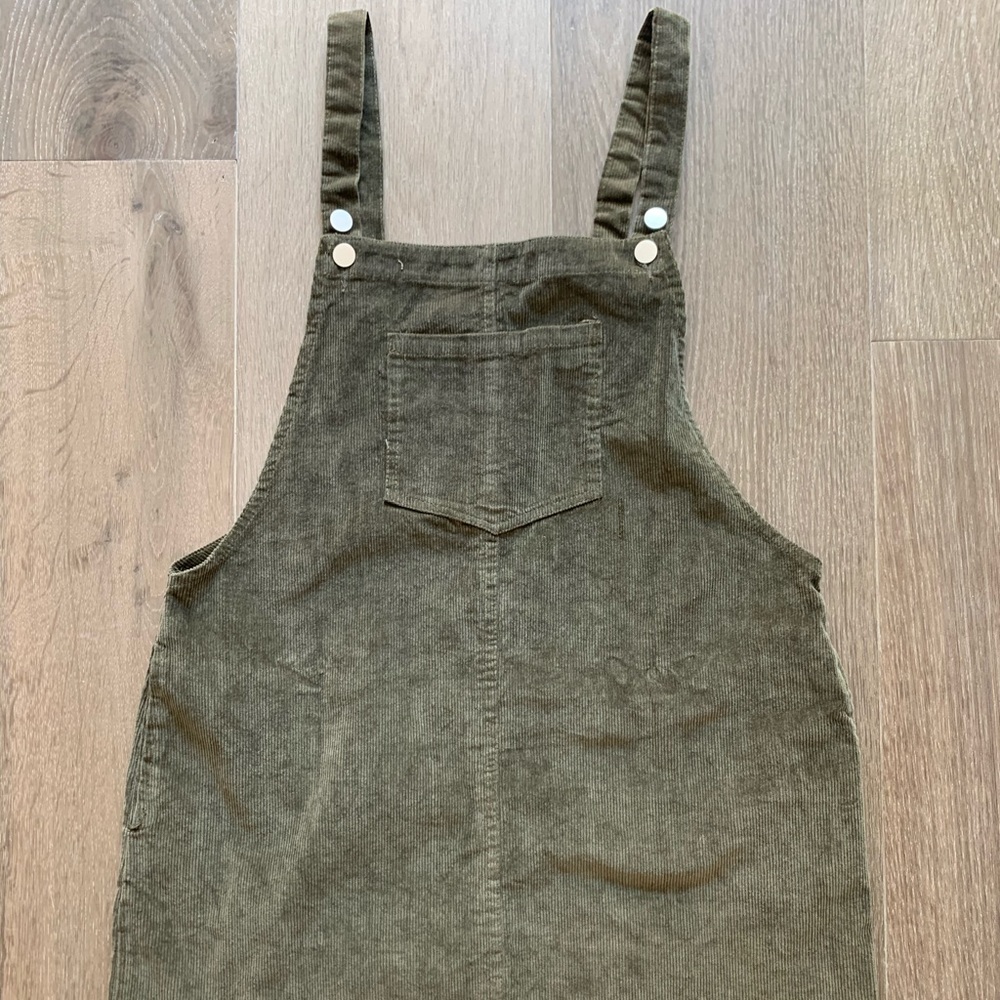 Olive Green Corduroy Dress